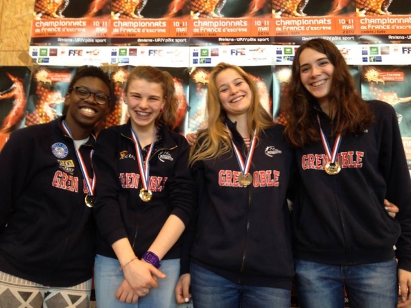 Les Cadettes de Grenoble Parmentier championnes de France